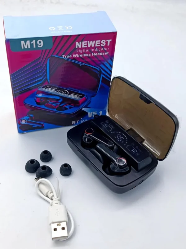 M19 Earbuds Tws, Wireless Headphones Bluetooth 5.1